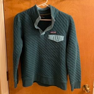 Womens Organic Cotton Quilt Snap T Pullover